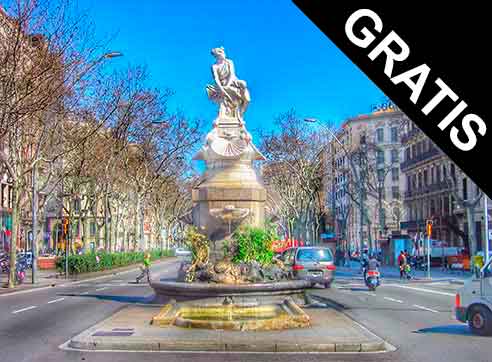 Diana's Fountain by Gratis in Barcelona