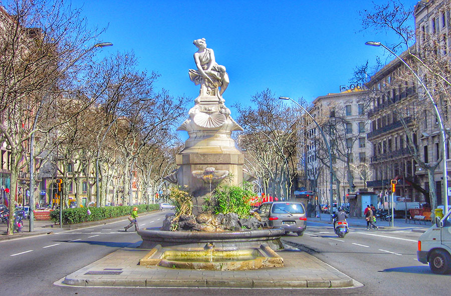 Diana Fountain by Gratis in Barcelona