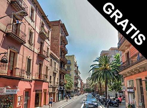 Gran de Grcia Street by Gratis in Barcelona